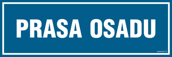 PA260 Prasa osadu
