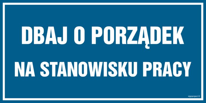 PA508 Dbaj o porządek na stanowisku pracy - opakowanie 10 sztuk