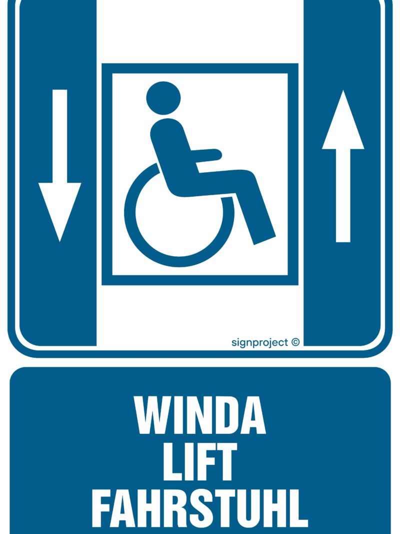 RB004 Winda lift fahrstuhl - dźwig osobowy dla niepełnosprawnych