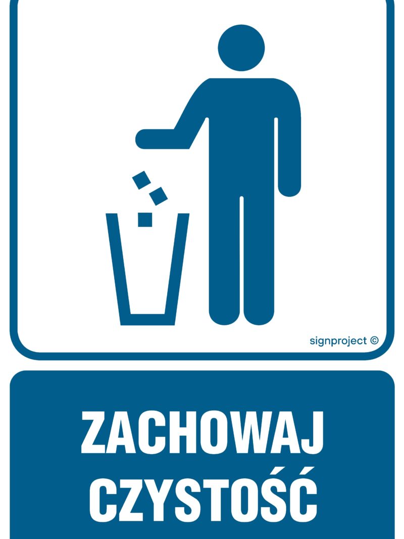 RB007 Zachowaj czystość - kosz na odpadki