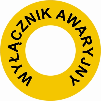 RI001 Wyłącznik awaryjny (wew. 30mm) - opakowanie 10 sztuk