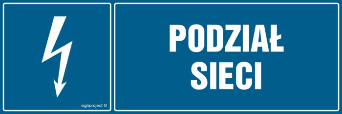 HH002 Podział sieci -  8 naklejek -  8 naklejek