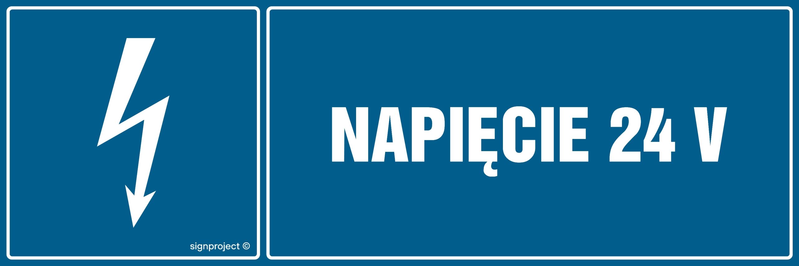 HH007 Napięcie 24V - 8 naklejek - 8 naklejek