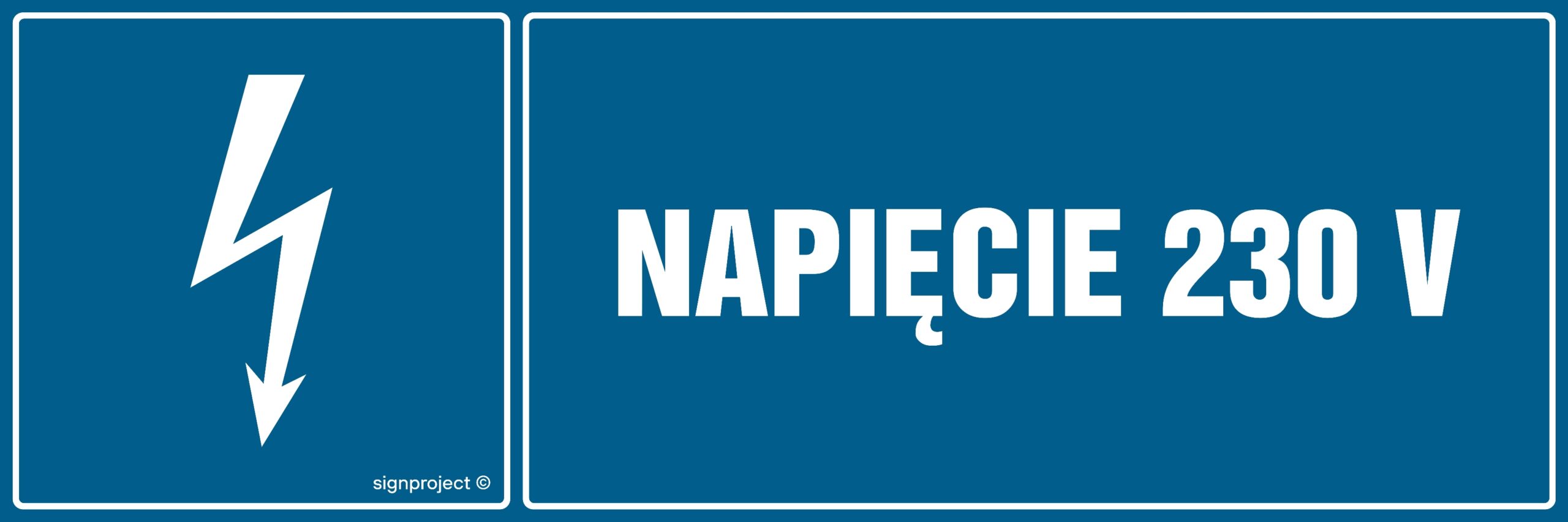 HH008 Napięcie 230V - 8 naklejek - 8 naklejek