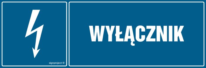 HH009 Wyłącznik -  8 naklejek -  8 naklejek