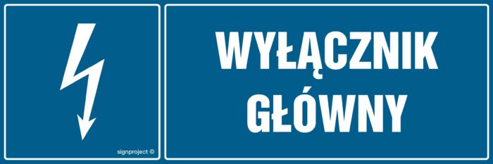 HH012 Wyłącznik główny -  8 naklejek -  8 naklejek