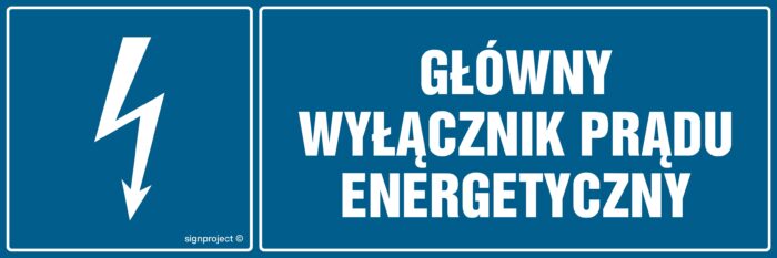 HH015 Główny wyłącznik energetyczny prądu -  8 naklejek -  8 naklejek