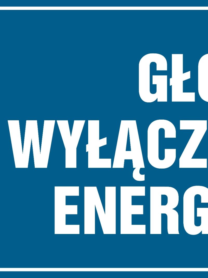 HH015 Główny wyłącznik energetyczny prądu -  8 naklejek -  8 naklejek