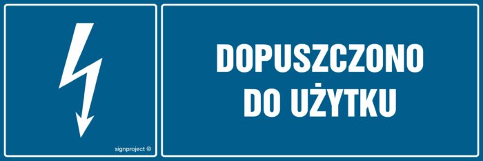 HH017 Dopuszczono do użytku -  8 naklejek -  8 naklejek