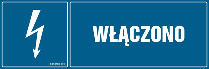 HH021 Włączono -  8 naklejek -  8 naklejek