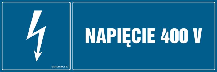 HH022 Napięcie 400V -  8 naklejek -  8 naklejek