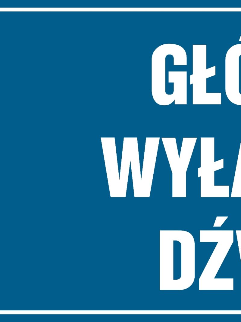 HH023 Główny wyłącznik dźwigu -  8 naklejek -  8 naklejek