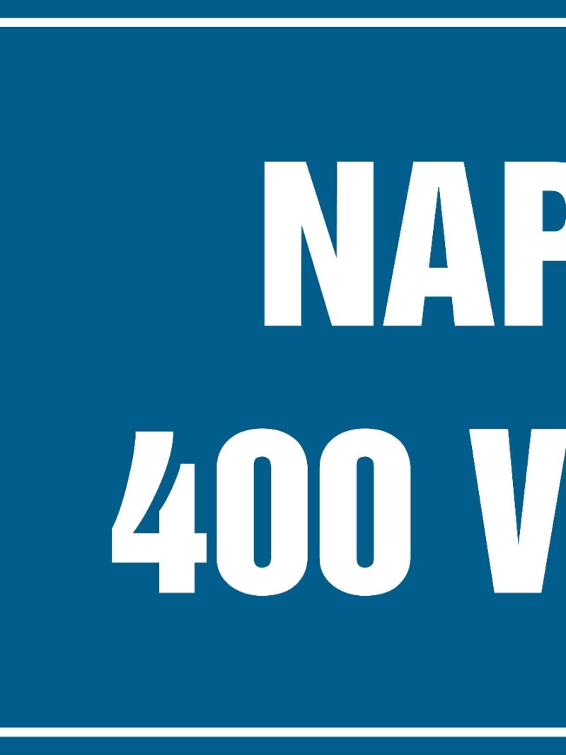HH024 Napięcie 400V/230V -  8 naklejek -  8 naklejek