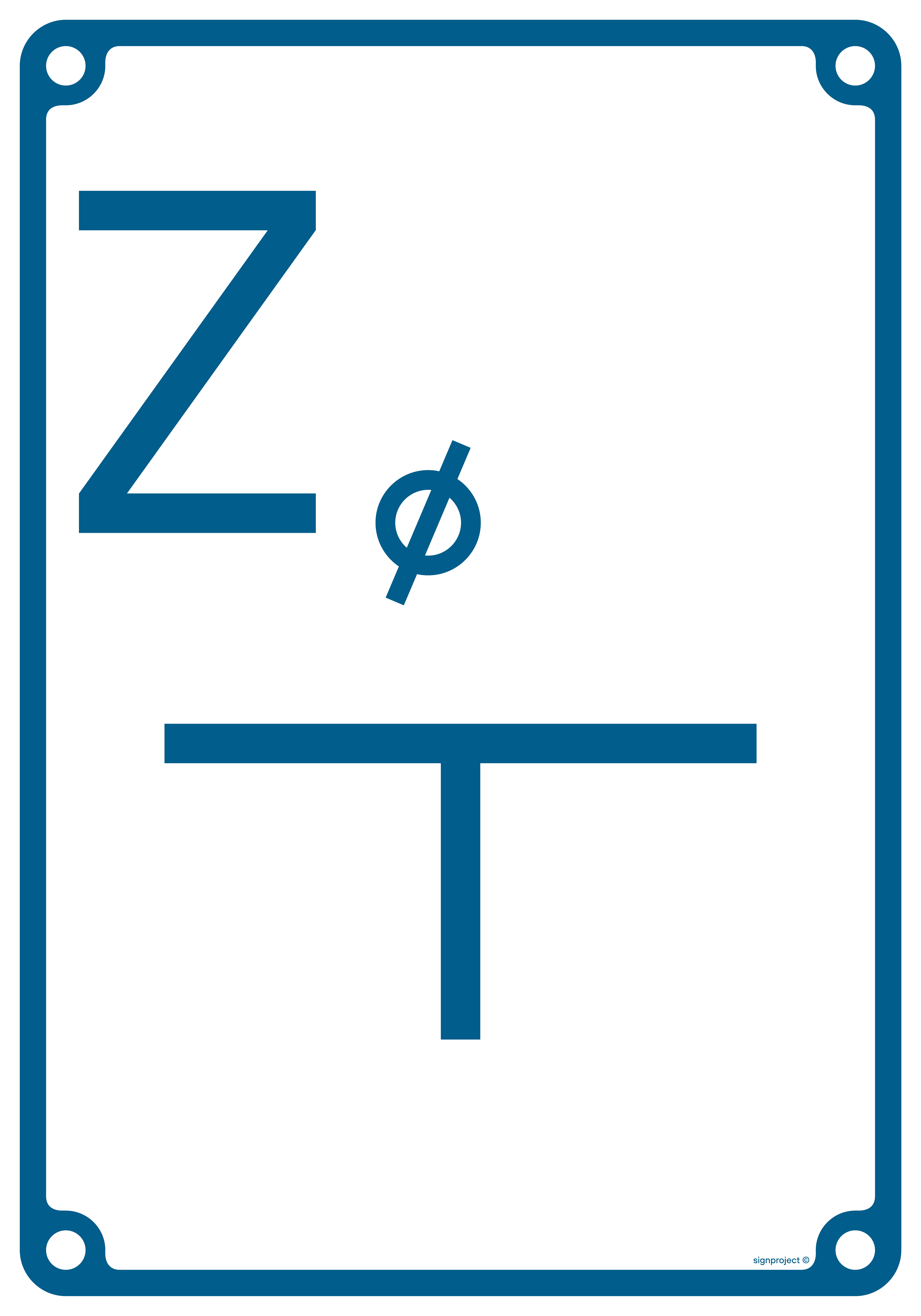 JB002 Tablica orientacyjna dla zasuwy