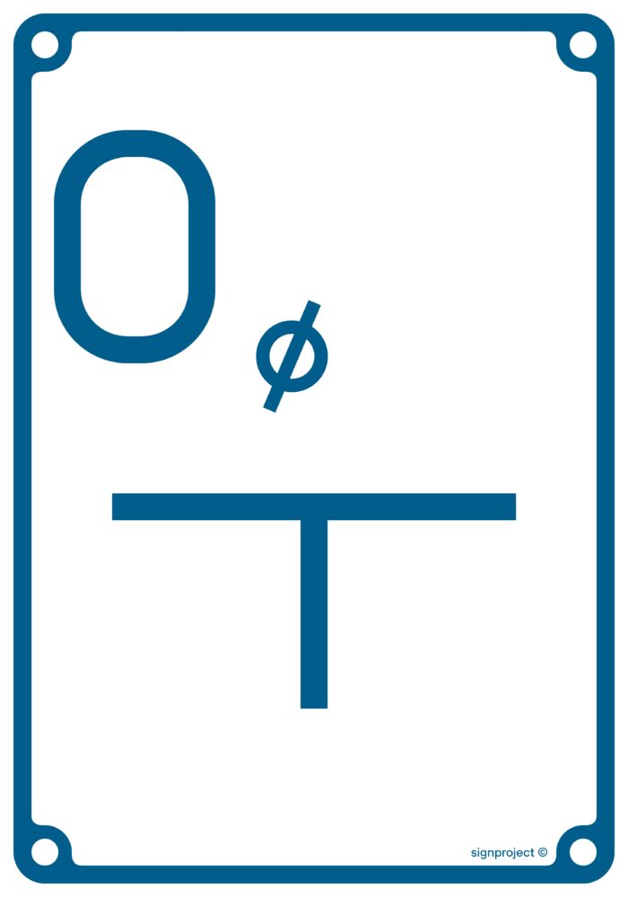 JB005 Tablica orientacyjna dla odpowietrznika