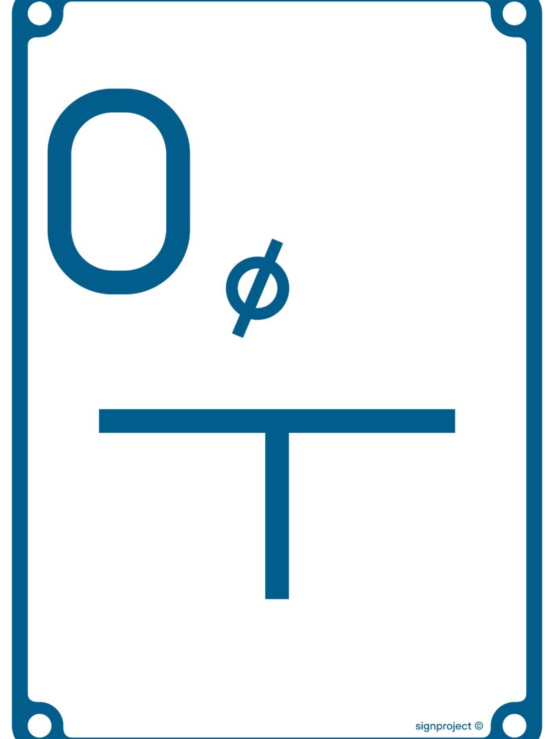 JB005 Tablica orientacyjna dla odpowietrznika