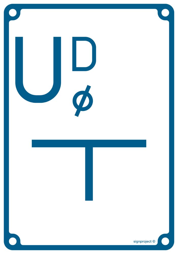 JB008 Tablica orientacyjna przyłączenia przewodów od stacji drenażowej
