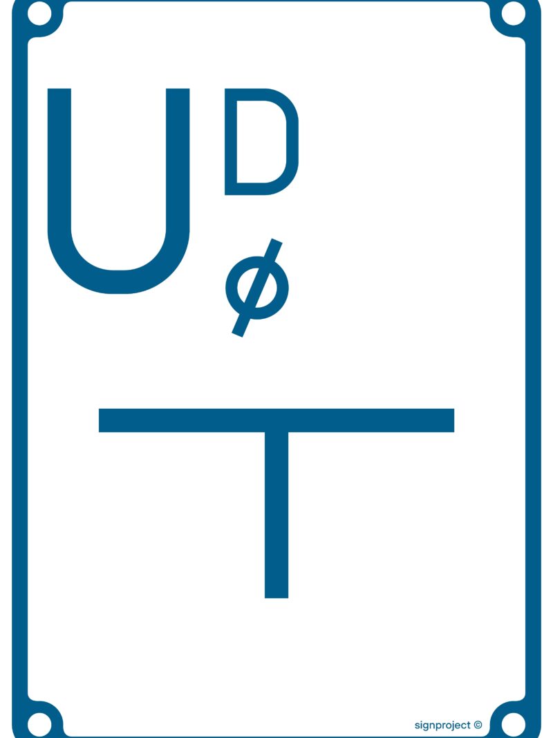 JB008 Tablica orientacyjna przyłączenia przewodów od stacji drenażowej