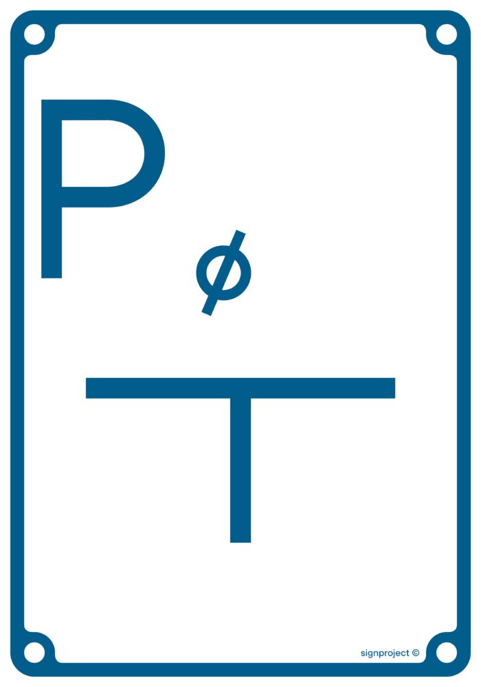JB009 Tablica orientacyjna punktu pomiarowego