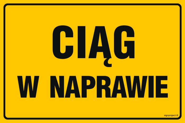 JD011 Ciąg w naprawie