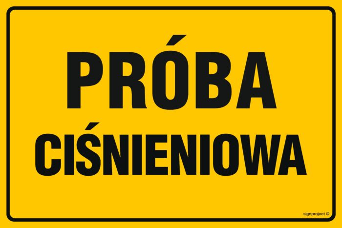JD014 Próba ciśnieniowa