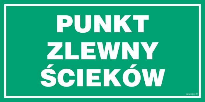JD023 Punkt zlewny ścieków