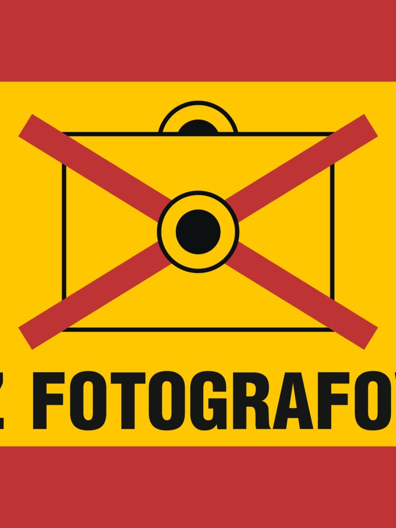 JE008 Zakaz fotografowania