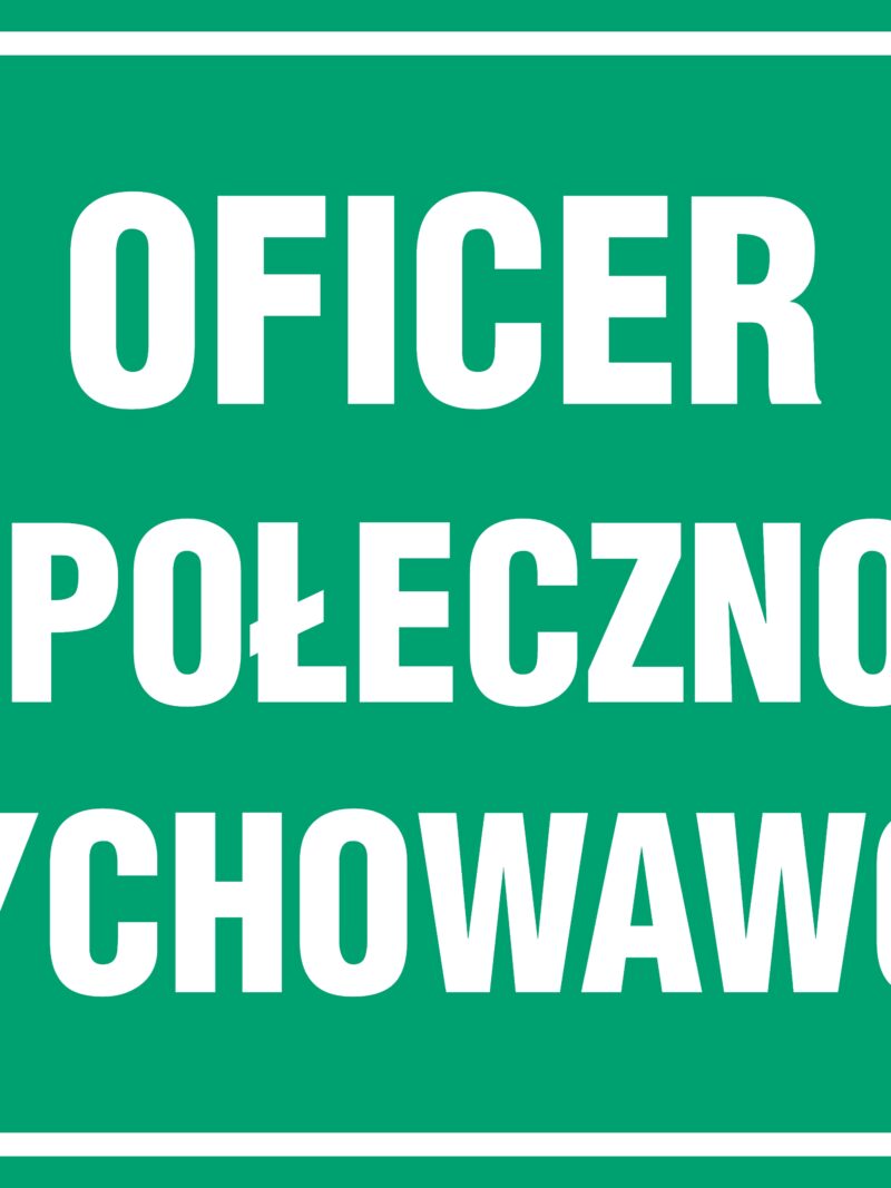 JE011 Oficer społeczno- wychowawczy