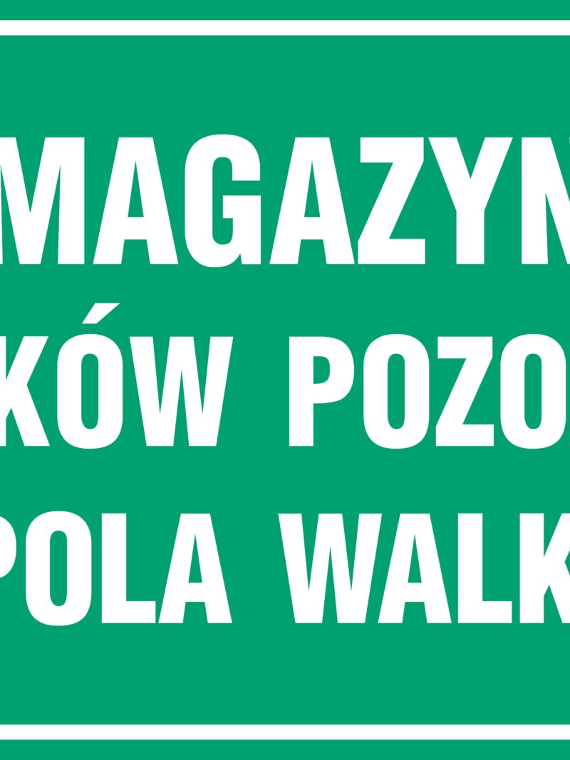 JE013 Magazyn środków pozoracji pola walki
