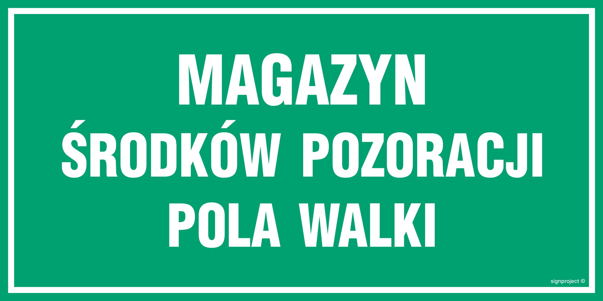 JE013 Magazyn środków pozoracji pola walki