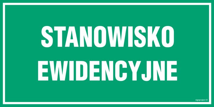 JE014 Stanowisko ewidencyjne