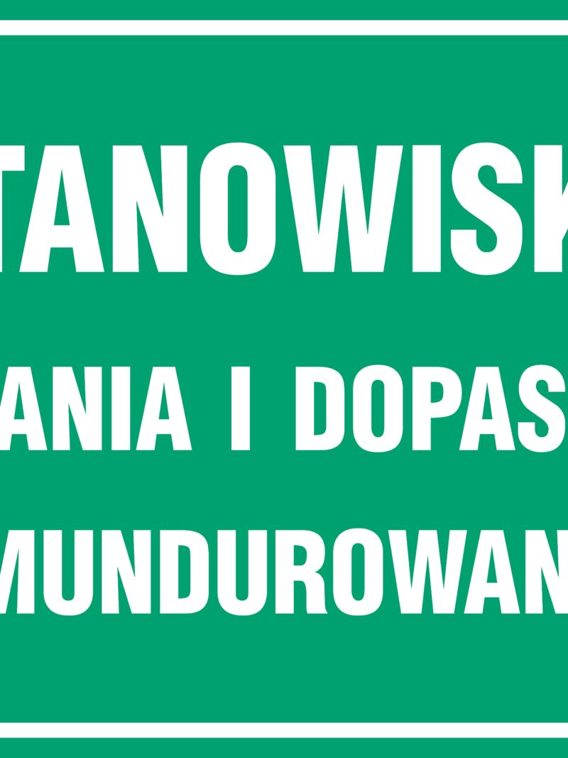 JE018 Stanowisko wydawania i dopasowywania umundurowania