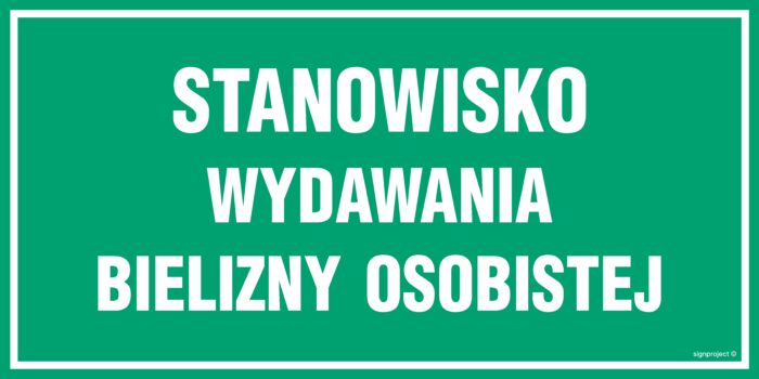 JE019 Stanowisko wydawania bielizny osobistej