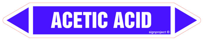 JF002 Acetic acid -  5 naklejek