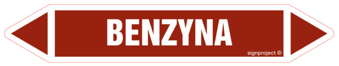 JF038 BENZYNA -  5 naklejek