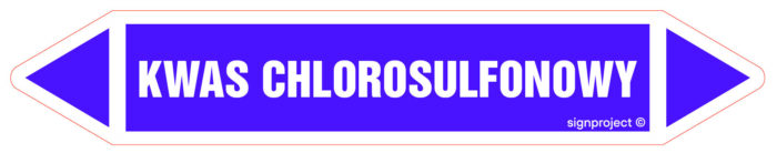 JF242 KWAS CHLOROSULFONOWY -  2 naklejek