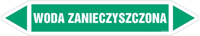 JF506 WODA ZANIECZYSZCZONA -  4 naklejek