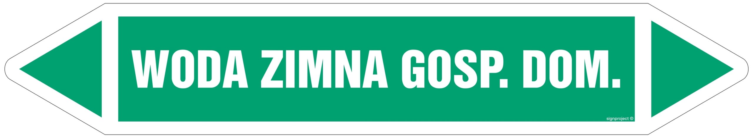 JF509 WODA ZIMNA GOSP. DOM. - 2 naklejek