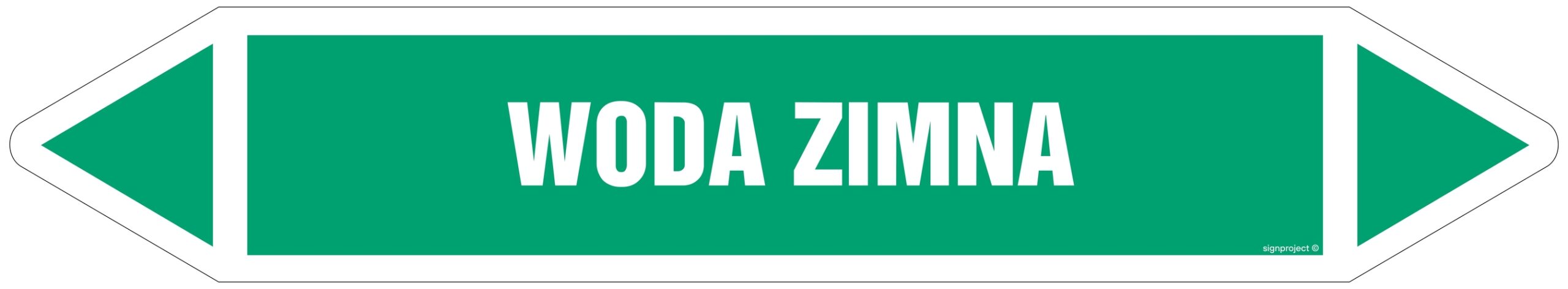 JF525 WODA ZIMNA - 2 naklejek