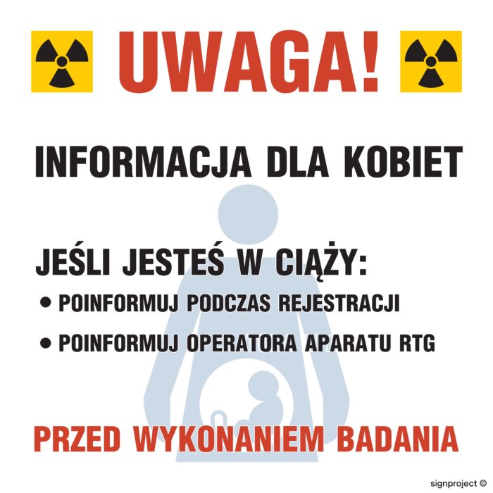 KA001 Znak ostrzegawczy do oznakowania opakowania bezpośredniego otwartego źródła promieniowania -  12 naklejek