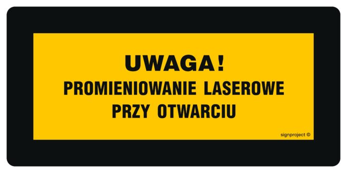 KB005 Uwaga! Promieniowanie laserowe przy otwarciu Nie spoglądać w wiązkę