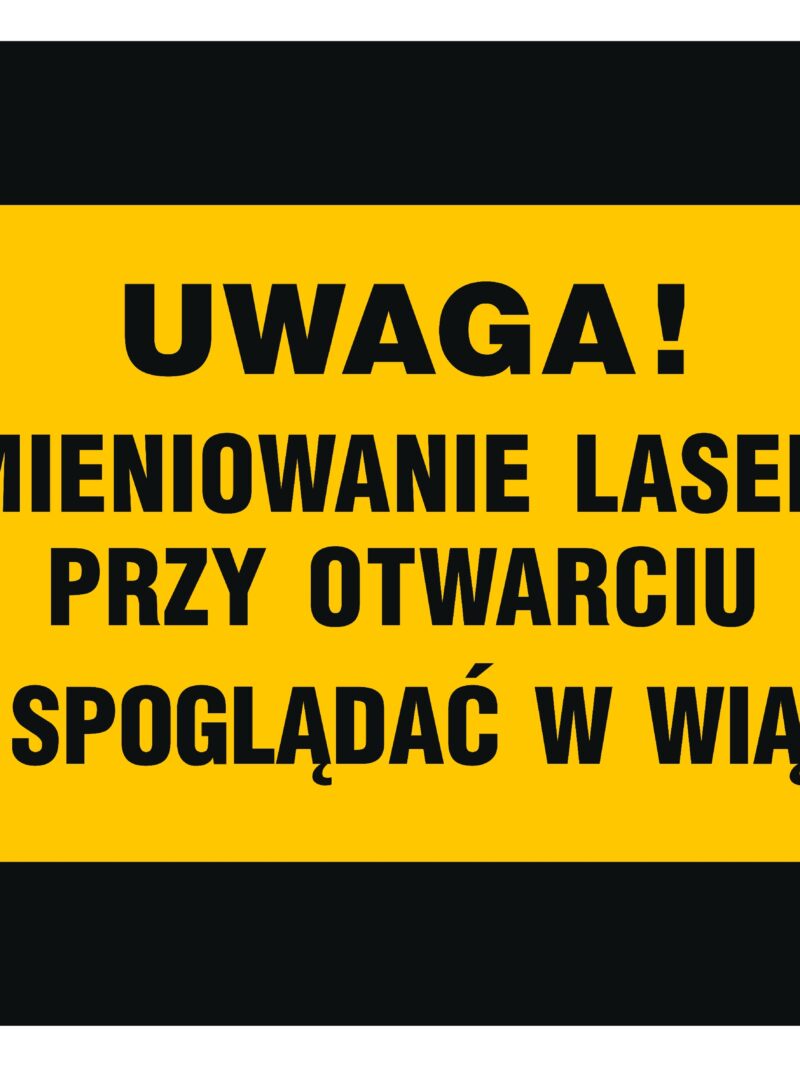 KB006 Uwaga! Promieniowanie laserowe przy otwarciu Nie spoglądać w wiązkę Nie obserw. przez przyrządy opty