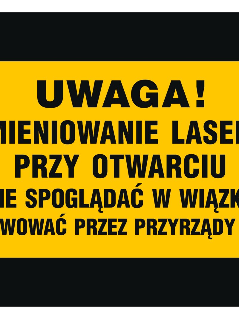 KB007 Uwaga niewidzialne promieniowanie laserowe