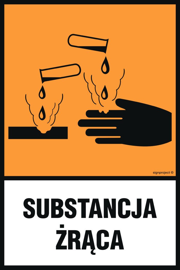 LB004 Substancja żrąca - opakowanie 10 sztuk