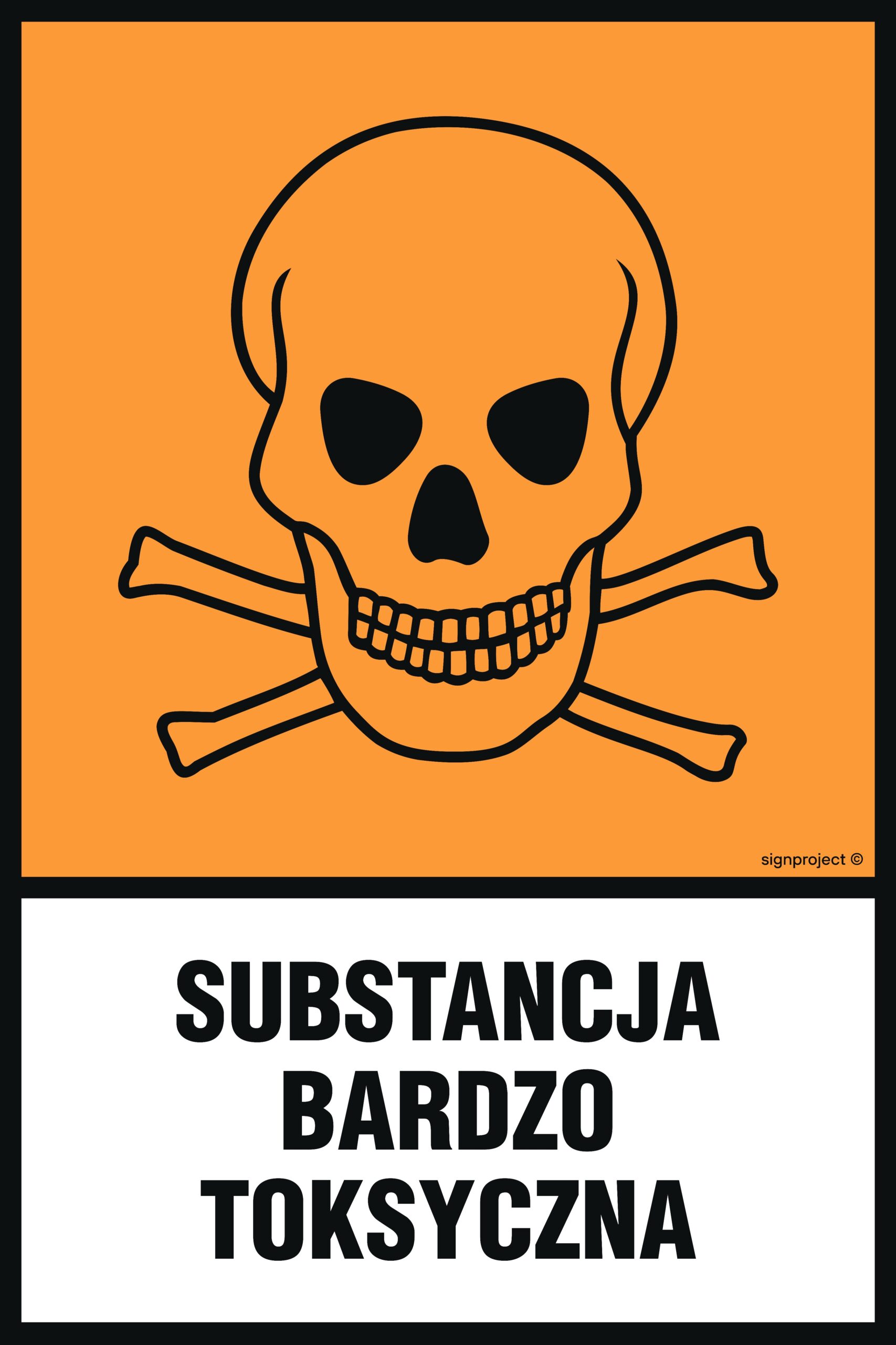 LB011 Substancja bardzo toksyczna - opakowanie 10 sztuk