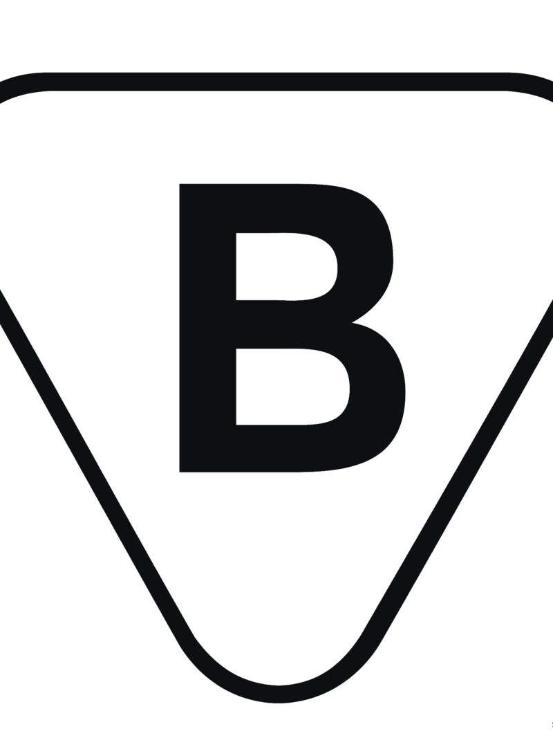 MA009 Znak bezpieczeństwa - 12 naklejek