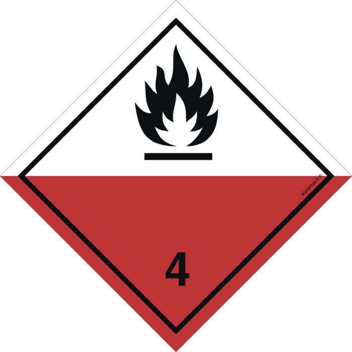 MB004 Materiały samozapalne -  48 naklejek