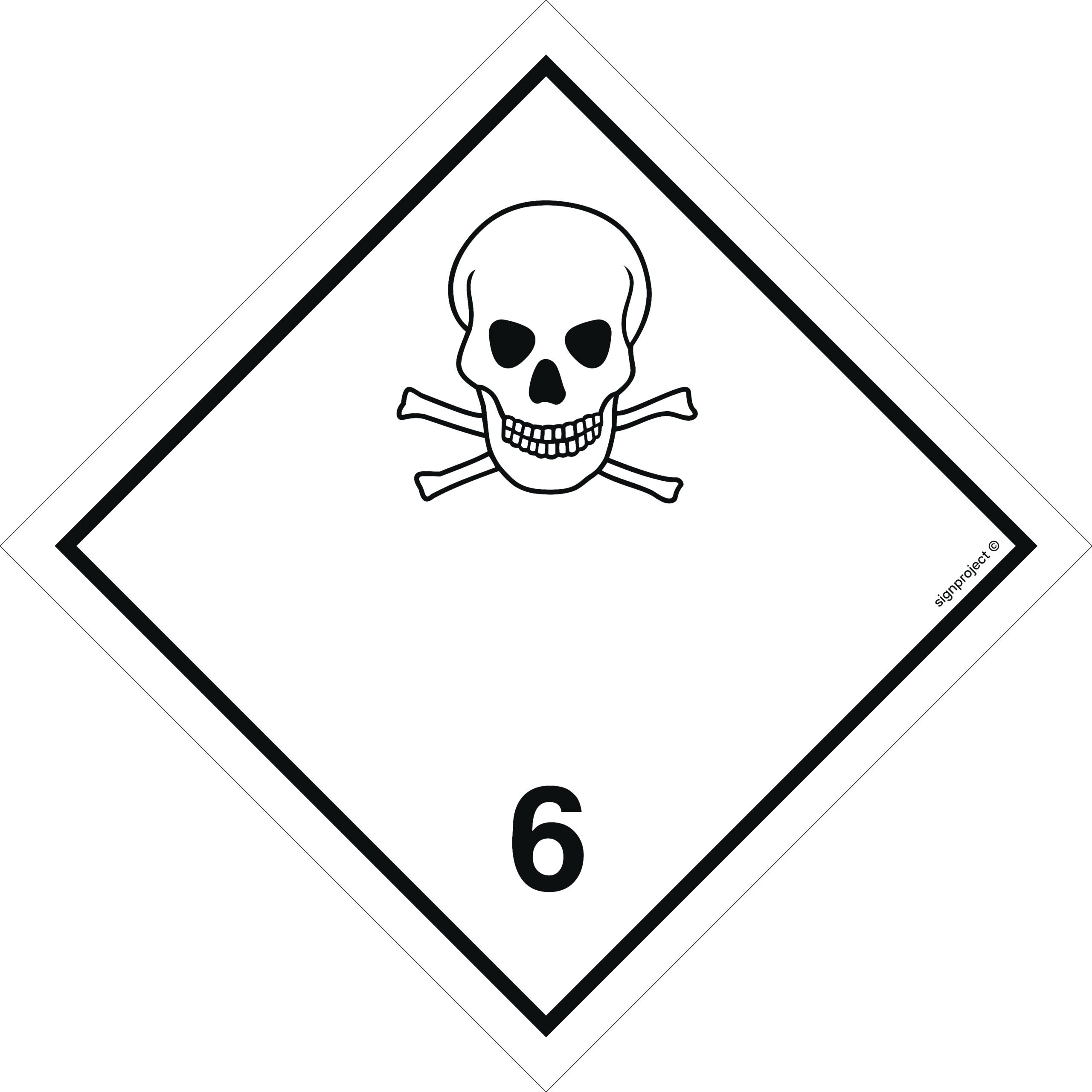 MB025 Materiały trujące - 48 naklejek