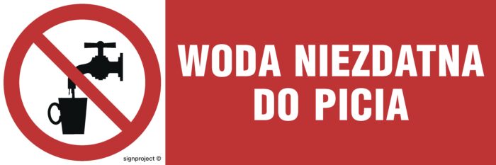NA005 Woda niezdatna do picia