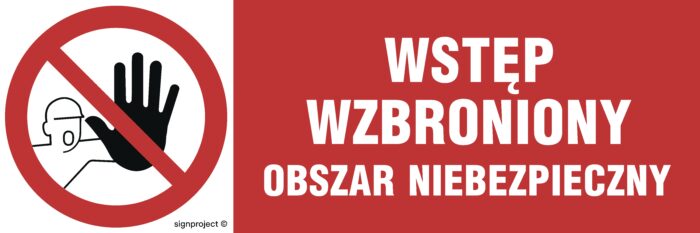 NA006 Wstęp wzbroniony - obszar niebezpieczny